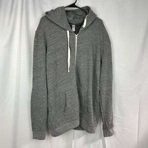 NWT Royal Apparel Zip Up Hoodie Men's 2XL Gray Eco Tri Blend Sustainable